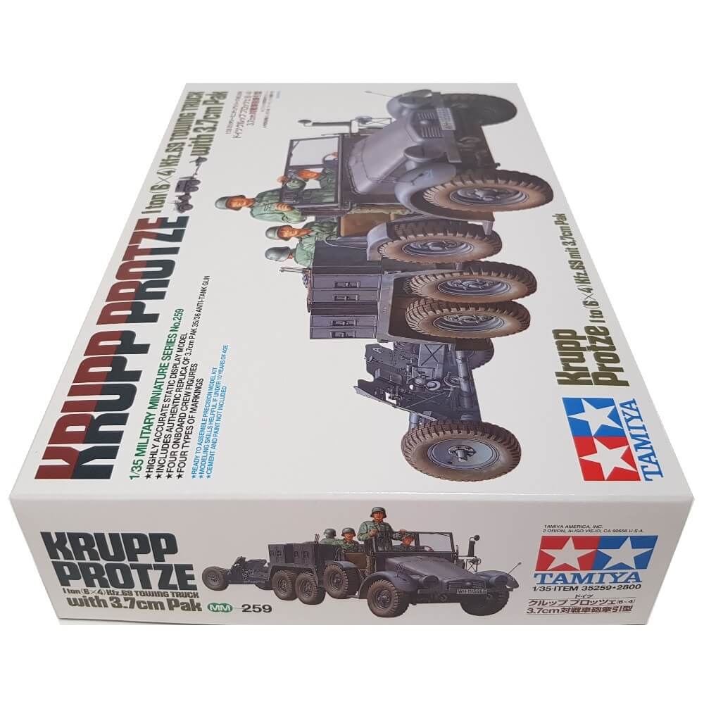 1:35 Krupp Protze 1 ton 6 x 4 Kfz. 69 Towing Truck with 3.7cm Pak - TAMIYA