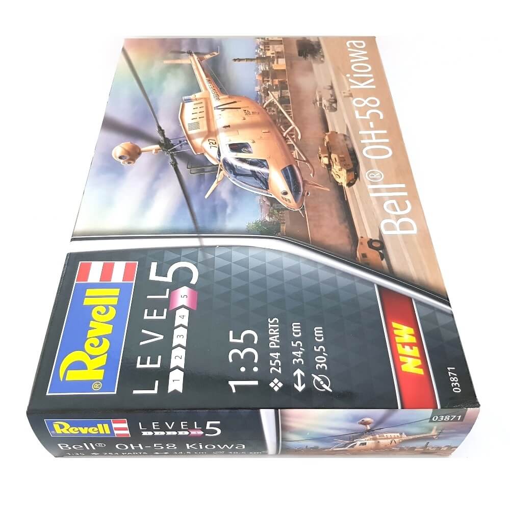 1:35 US Army BELL OH-58 KIOWA Helicopter - REVELL