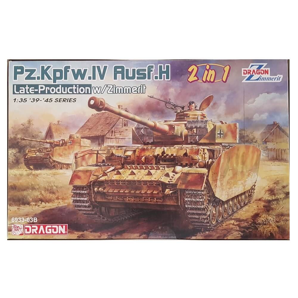 1:35 German Pz.Kpfw. IV Ausf. H Late Production with Zimmerit - DRAGON