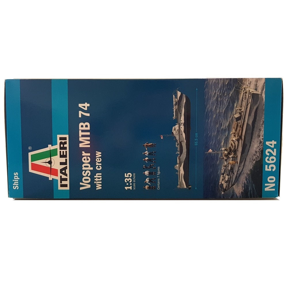 1:35 Royal Navy VOSPER Torpedo Boat MTB 74 with Crew - ITALERI
