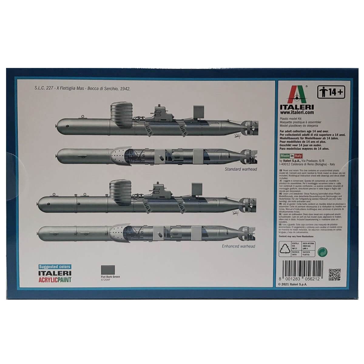 1:35 SLC Maiale with crew - ITALERI