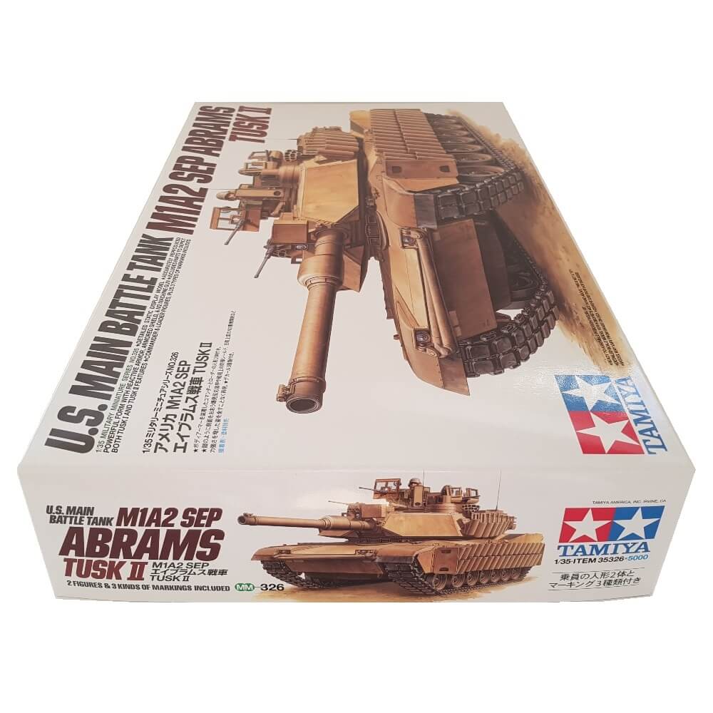 1:35 US Army Main Battle Tank M1A2 SEP Abrams Tusk II - TAMIYA
