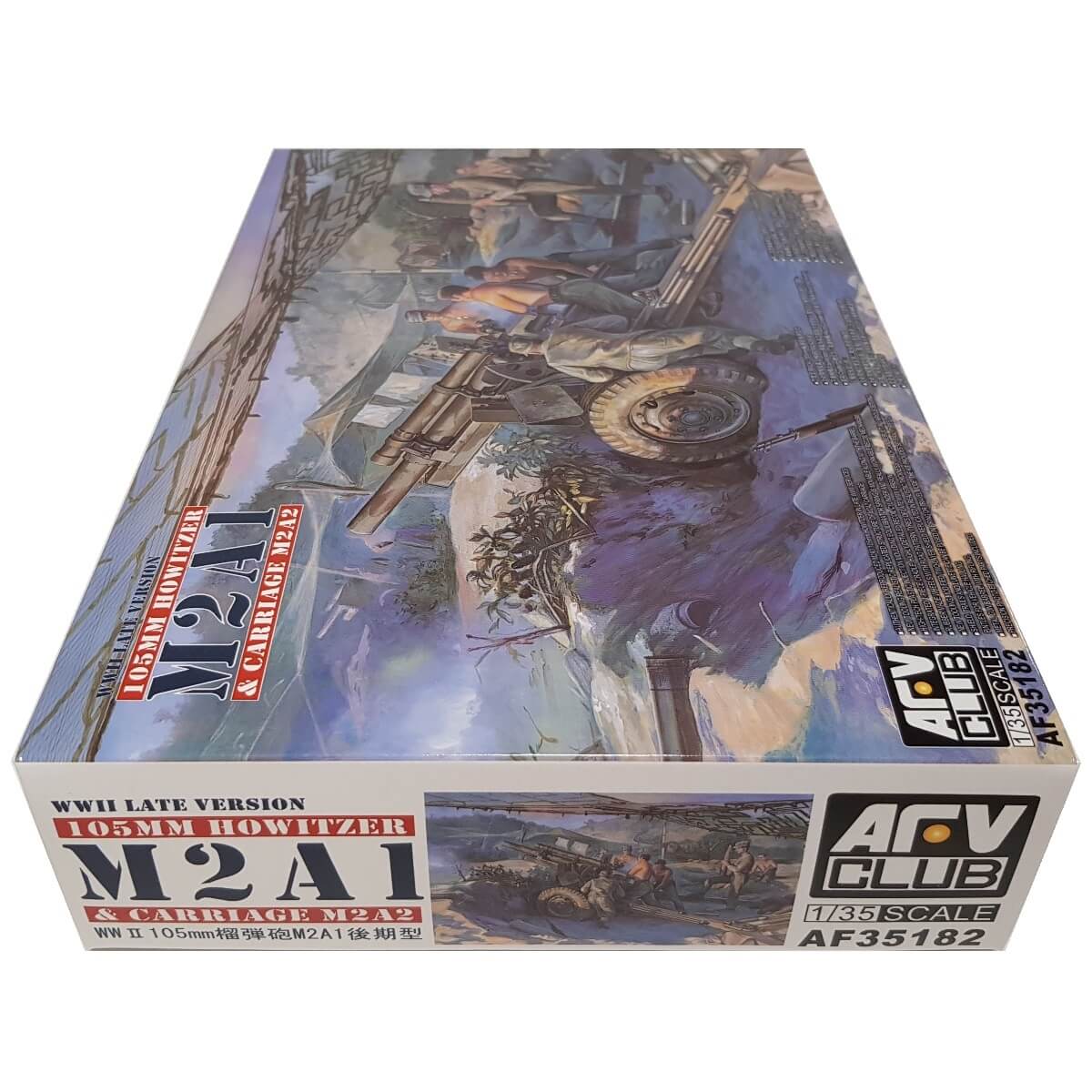 1:35 US 105mm Howitzer M2A1 and Carriage M2A2 - AFV CLUB