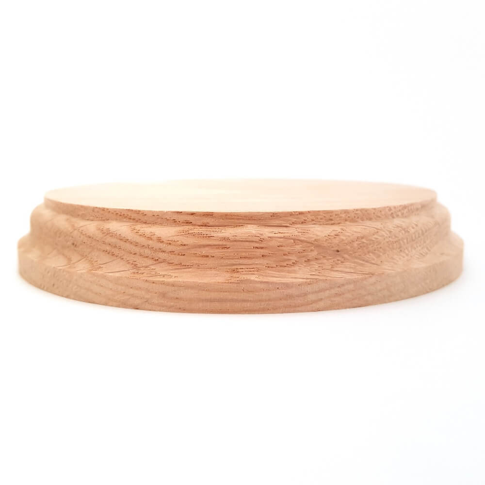 Solid OAK round base 125 x 20 mm / 5 x ¾ inch