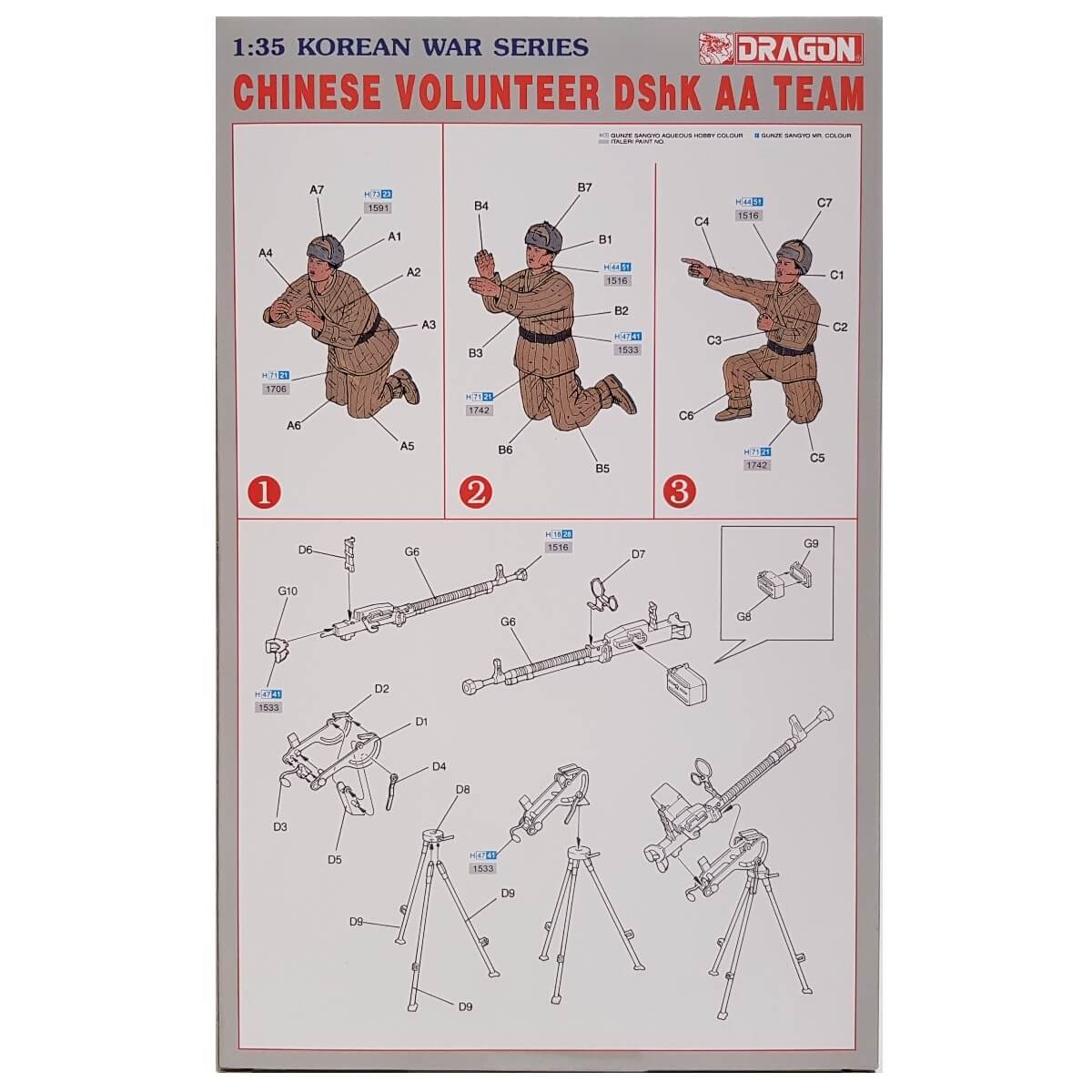 1:35 Chinese Volunteer DShK AA Team - DRAGON