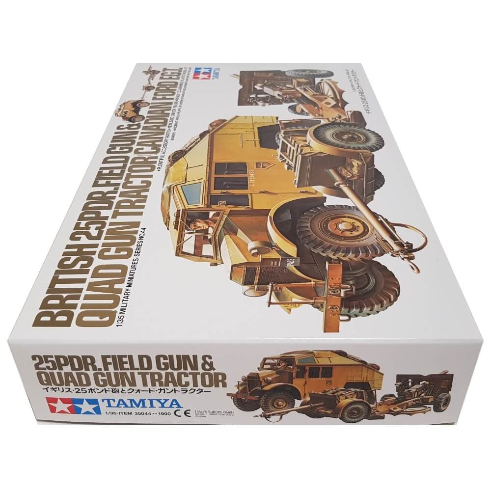 1:35 British 25Pdr. Field Gun and Quad Gun Tractor - Canadian Ford FGT - TAMIYA