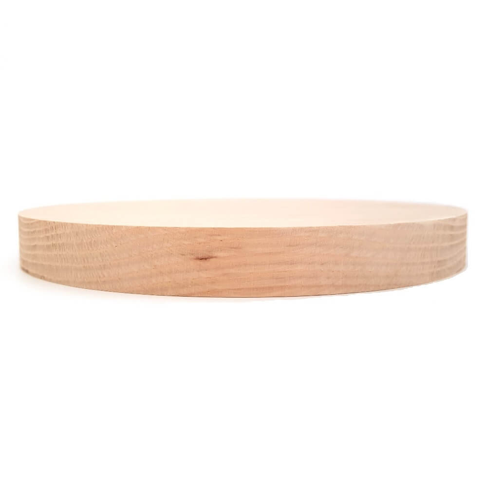 Solid OAK round plaque 175 x 20 mm / 7 x ¾ inch