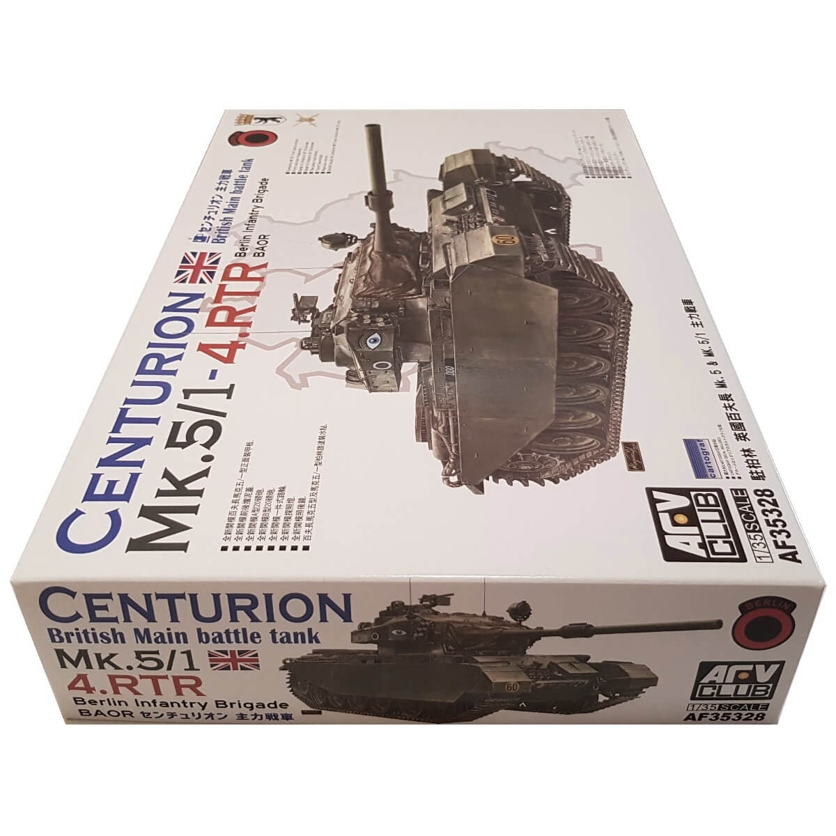 1:35 British MBT Centurion MK.5/1-4.RTR - Berlin Infantry Brigade (BAOR) - AFV CLUB