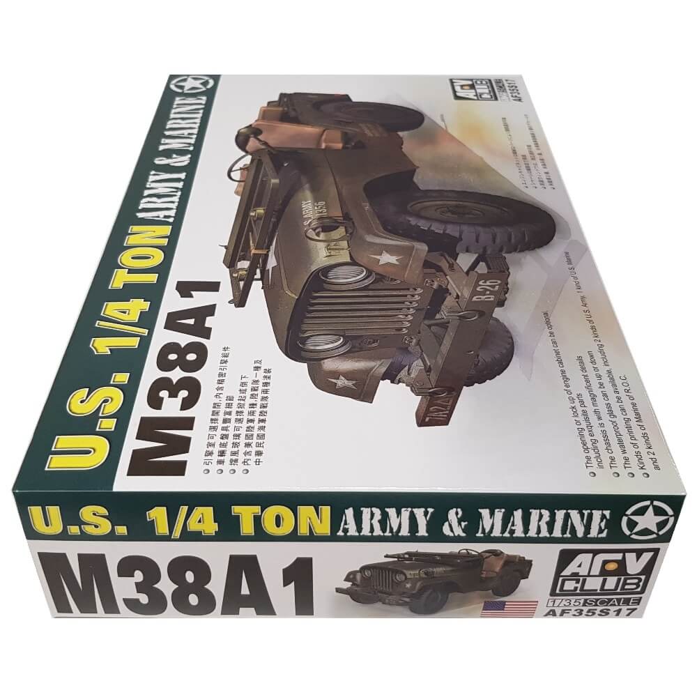 1:35 US ¼ ton M38A1 Army and Marine - AFV CLUB