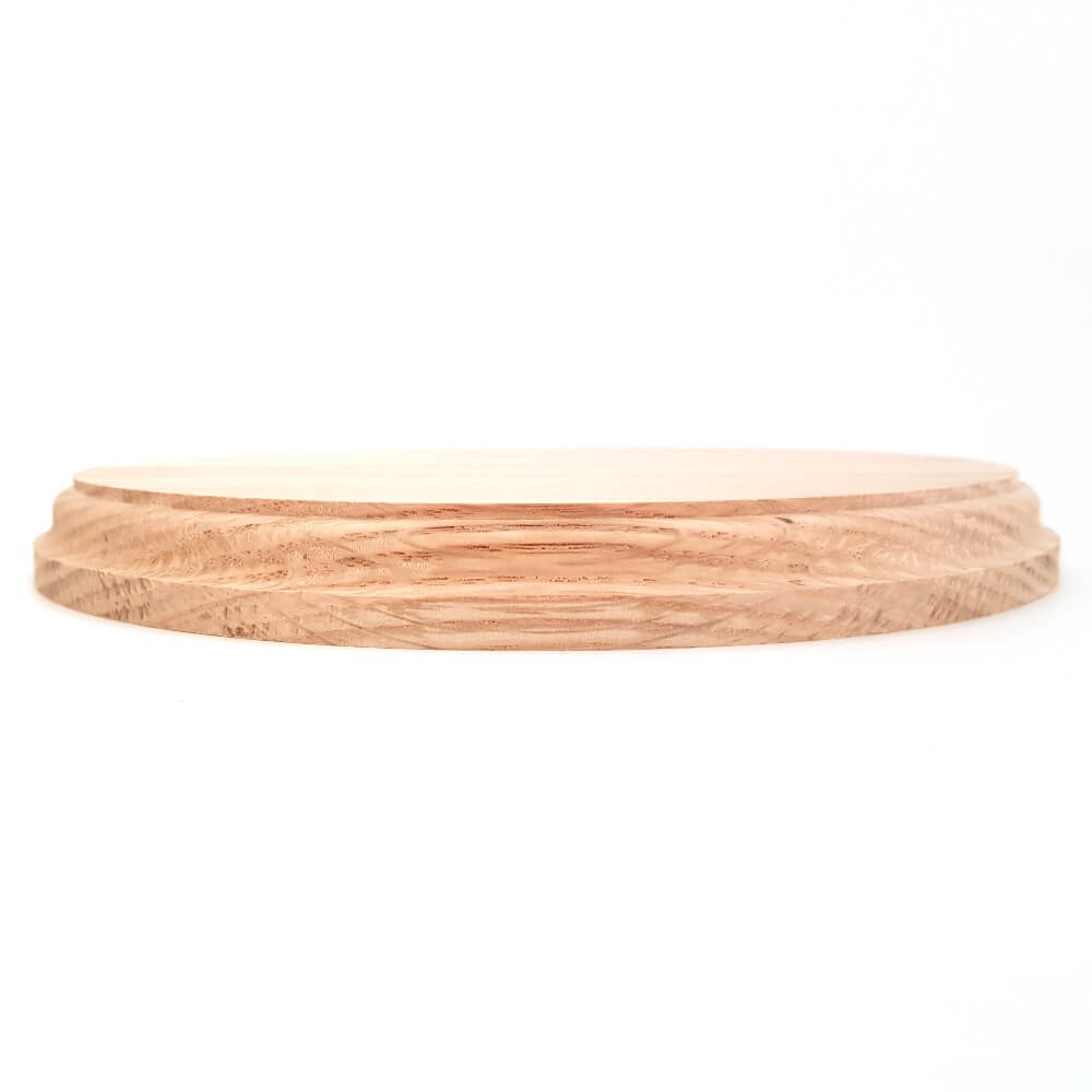 Solid OAK round base 200 x 20 mm / 8 x ¾ inch