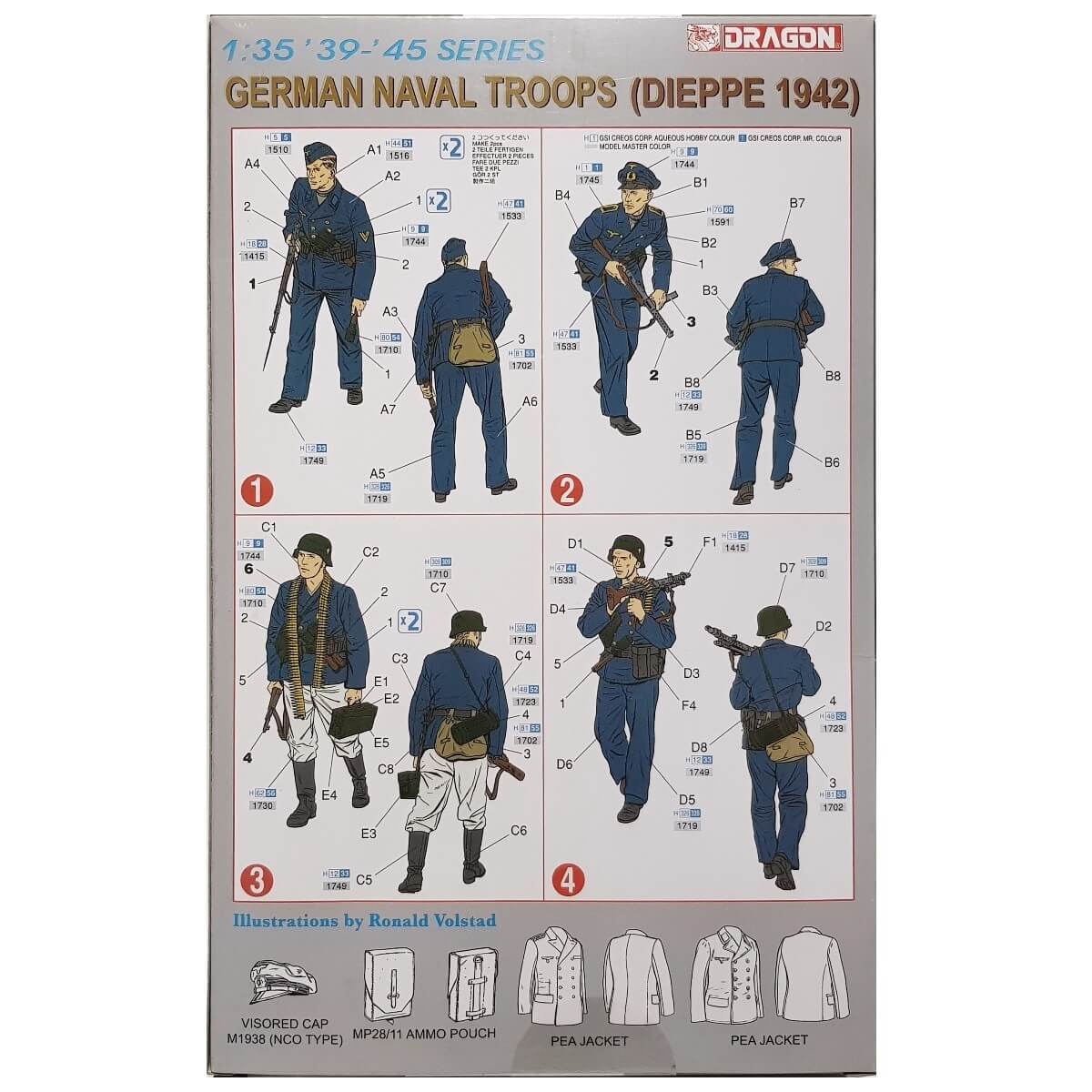 1:35 German Naval Troops - Dieppe 1942 - DRAGON
