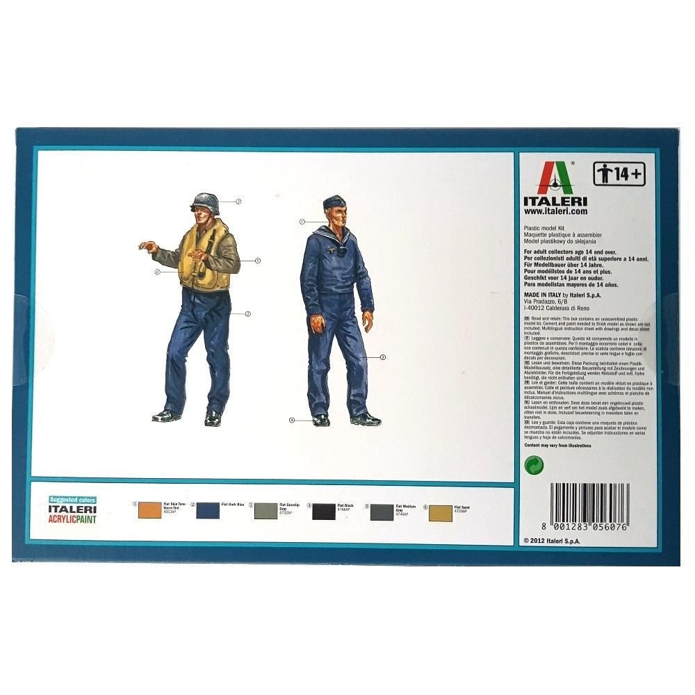 1:35 German Navy SCHNELLBOOT Crew - ITALERI