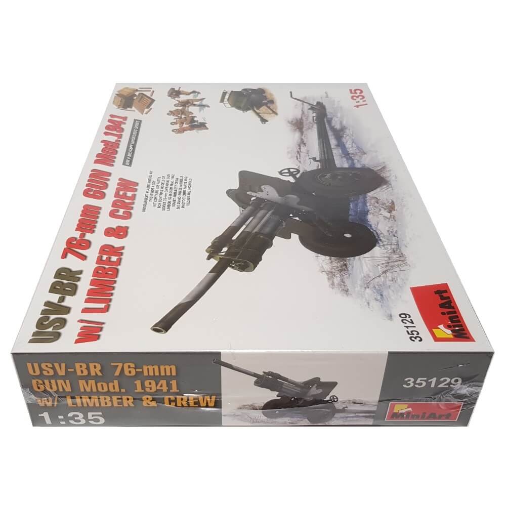 1:35 USV-BR 76-mm GUN Mod.1941 with Limber and Crew - MINIART