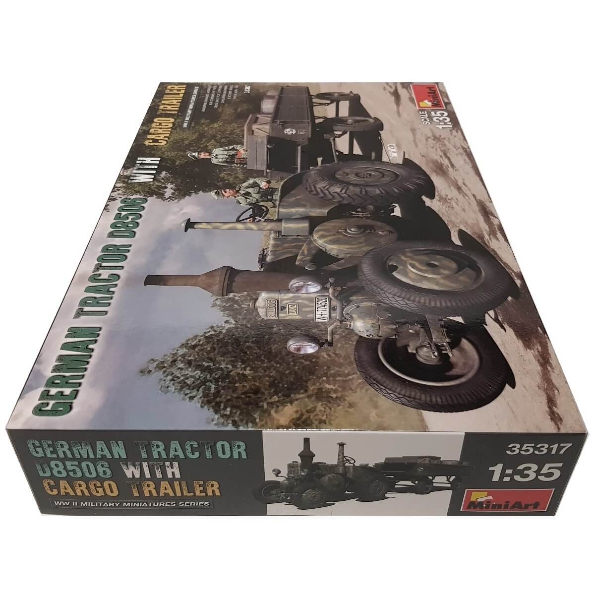 1:35 German Tractor D8506 with Cargo Trailer - MINIART