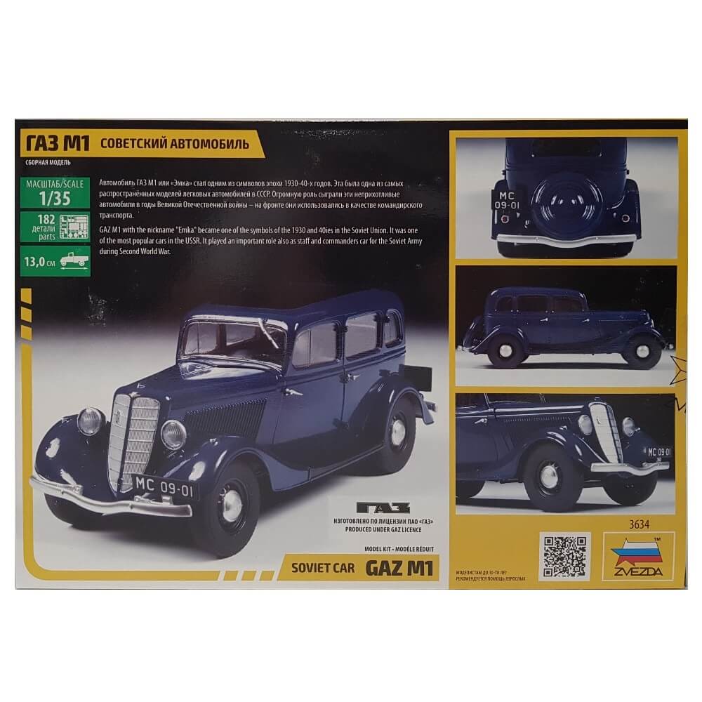 1:35 Soviet Car GAZ M1 - ZVEZDA