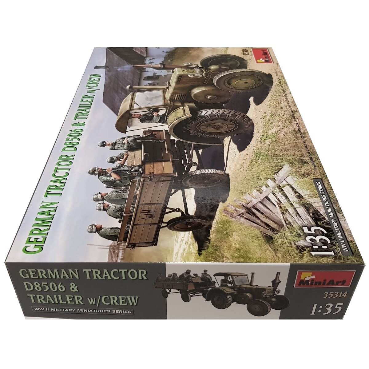 1:35 German Tractor D8506 and Trailer with Crew - MINIART
