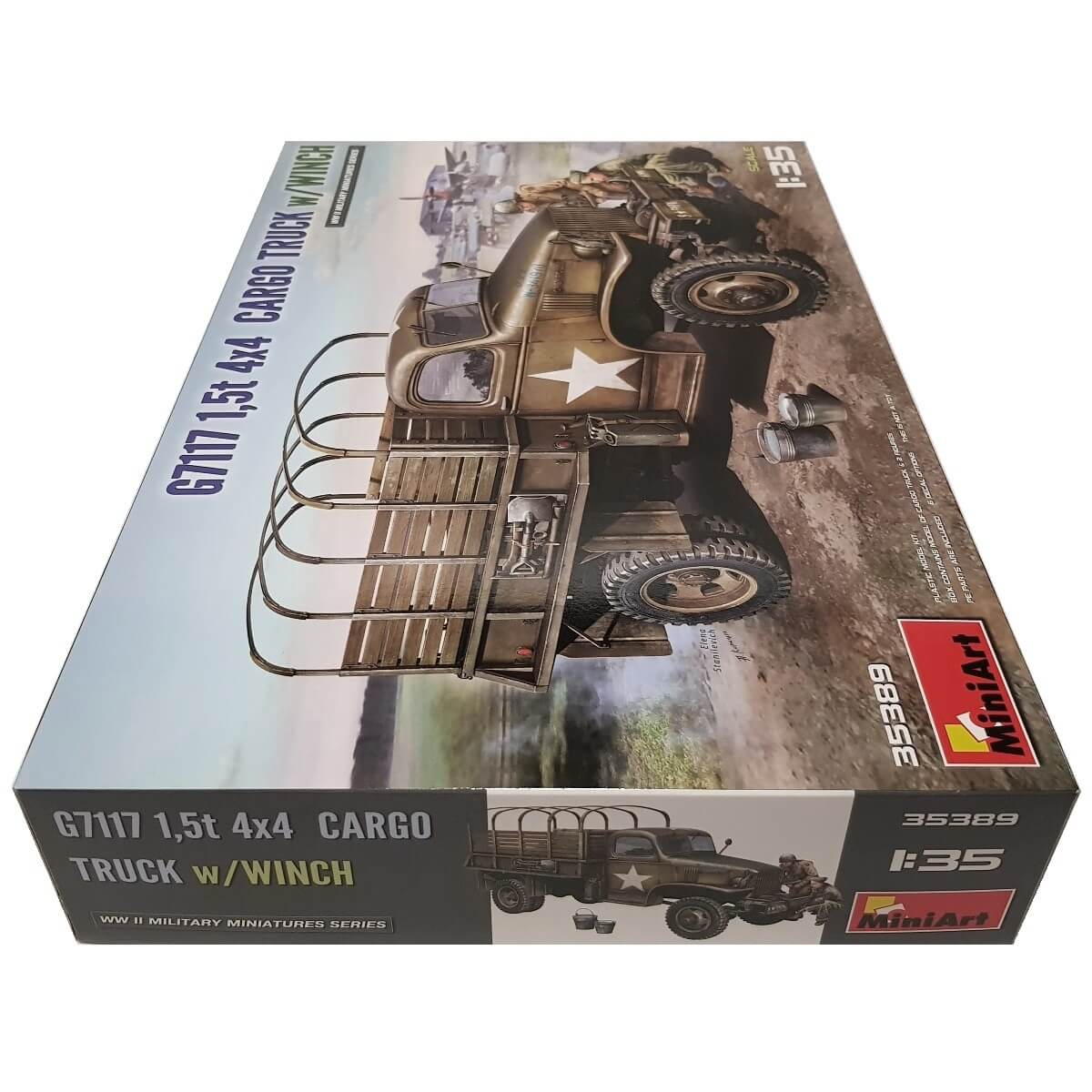 1:35 G7117 1.5T 4x4 Cargo Truck with Winch - MINIART