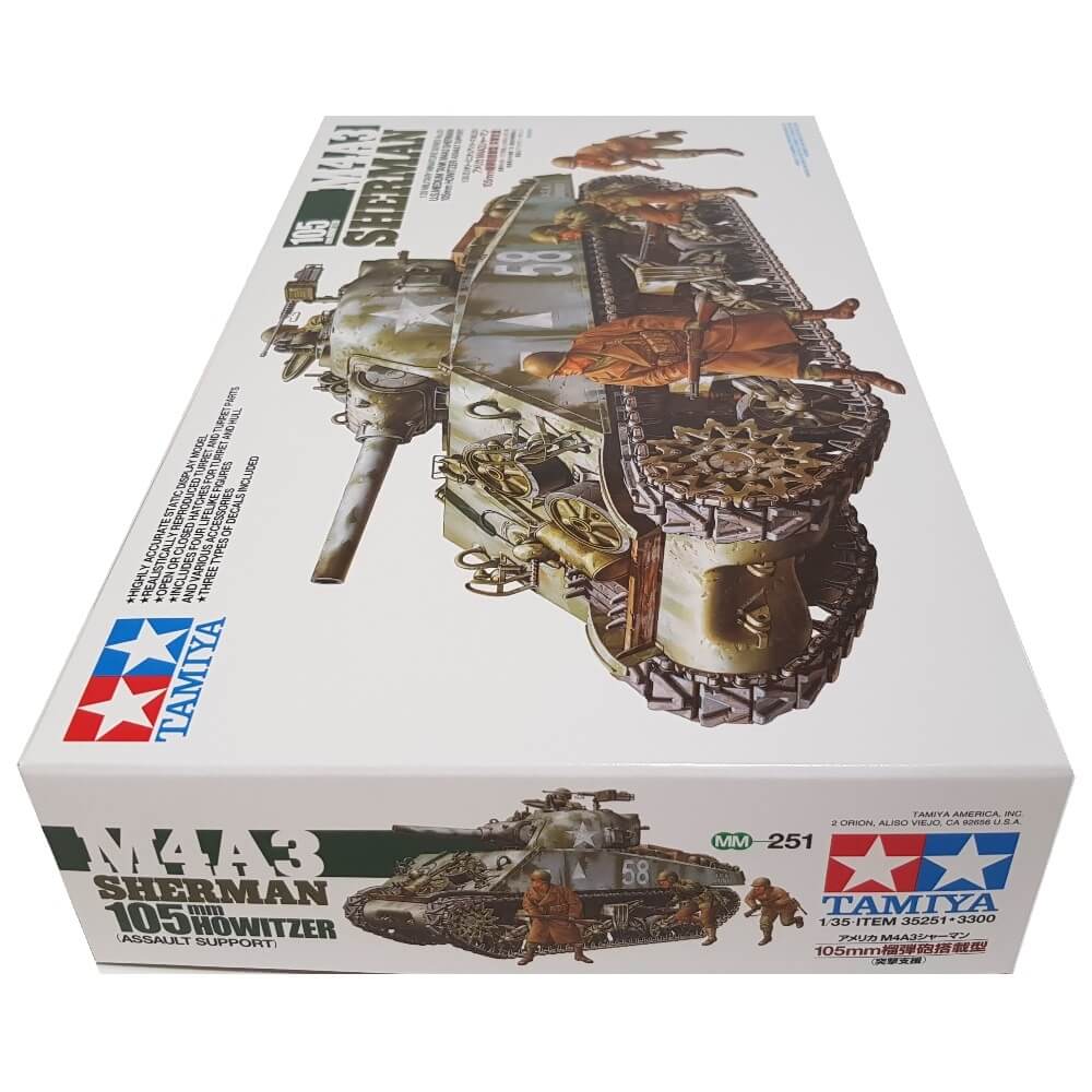 1:35 US Medium Tank M4A3 Sherman 105mm Howitzer Assault Support - TAMIYA