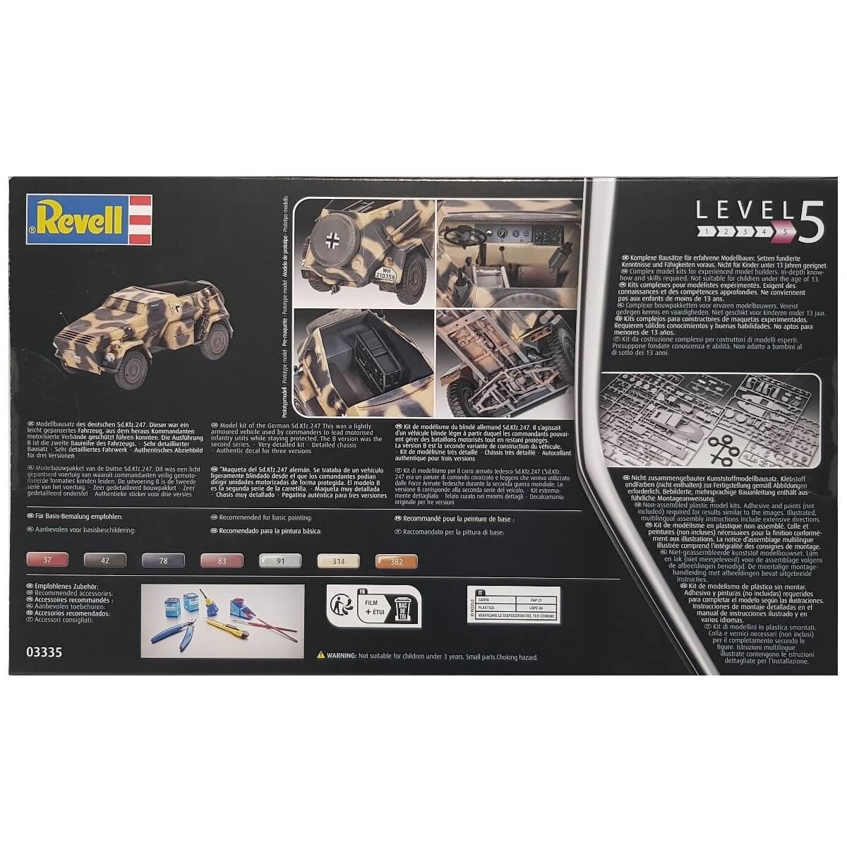 1:35 German Command Armoured Vehicle Sd.Kfz. 247 Ausf. B - REVELL