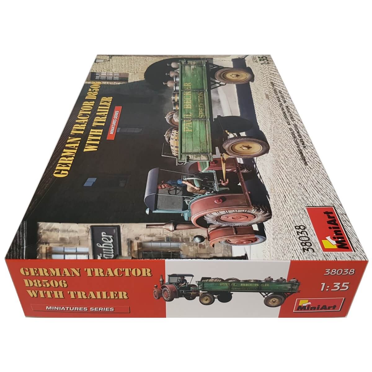 1:35 German Tractor D8506 with trailer - MINIART