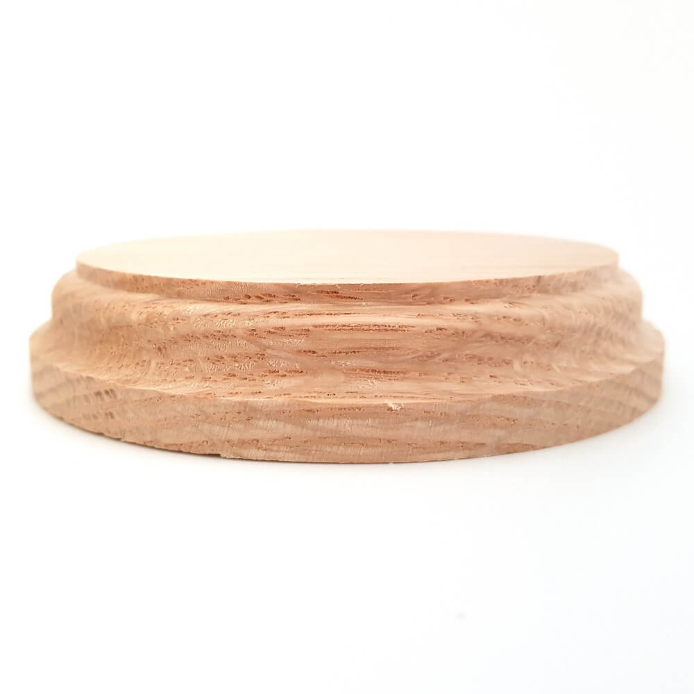 Solid OAK round base 100 x 20 mm / 4 x ¾ inch
