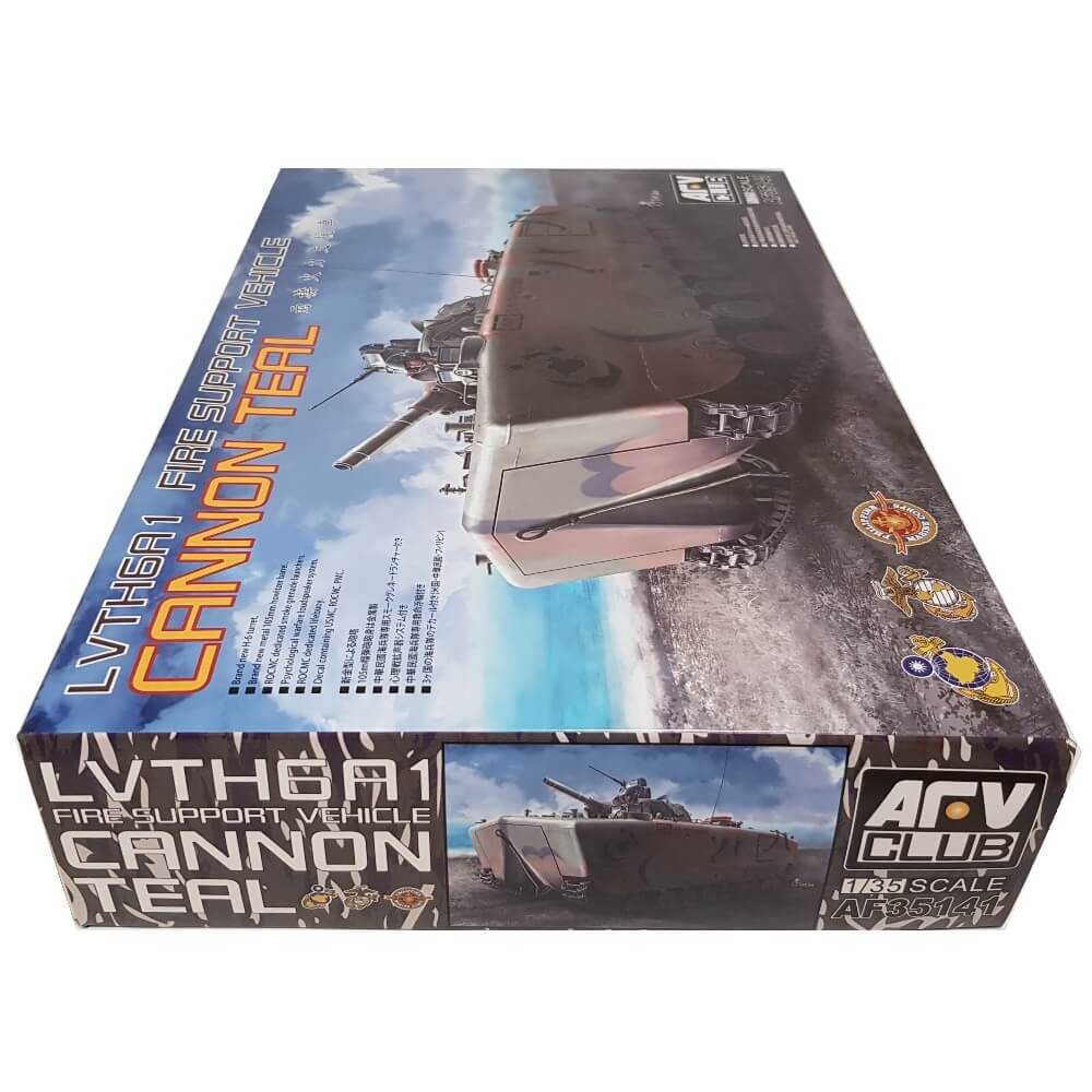 1:35 LVTH6A1 Fire Support Vehicle Cannon Teal - AFV CLUB