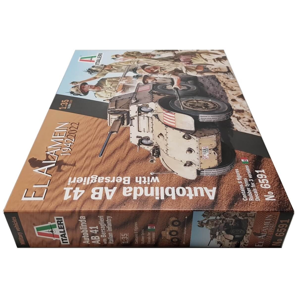 1:35 Autoblinda AB 41 with Bersaglieri - El Alamein - ITALERI