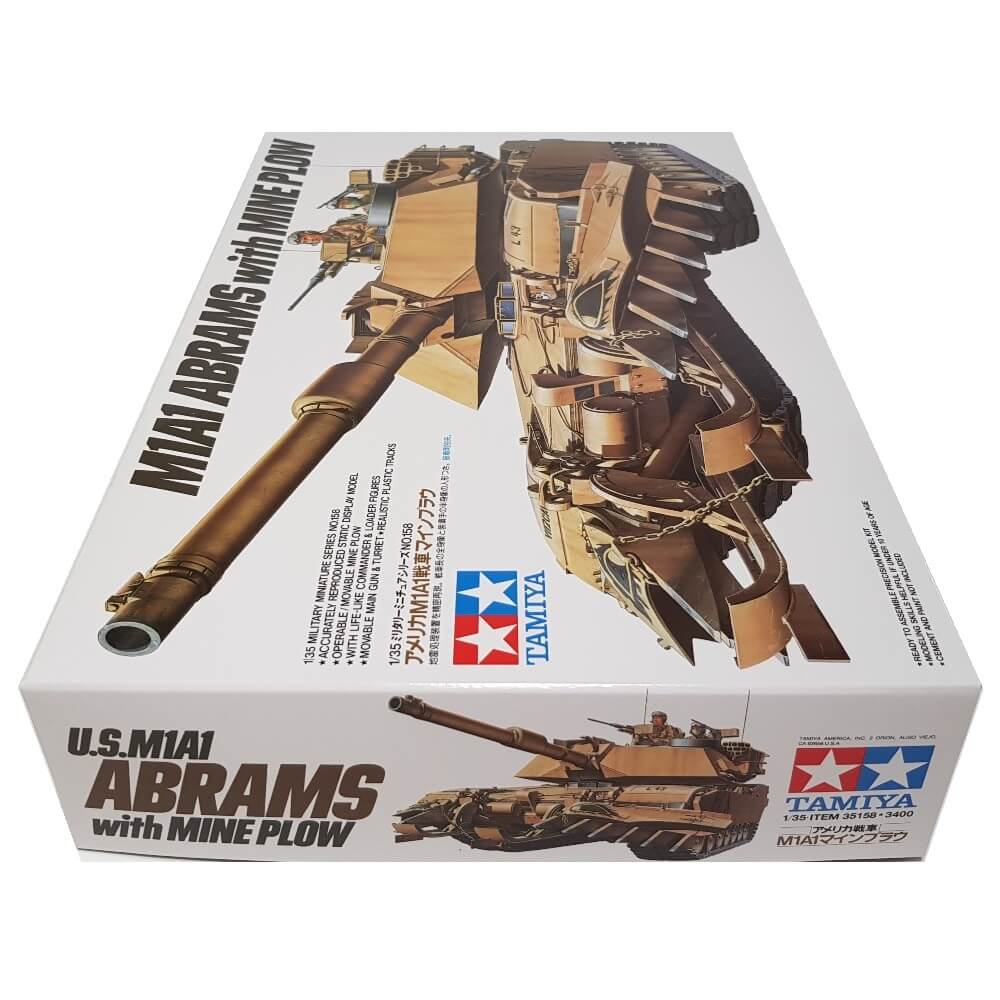 1:35 US M1A1 Abrams with Mine Plow - TAMIYA