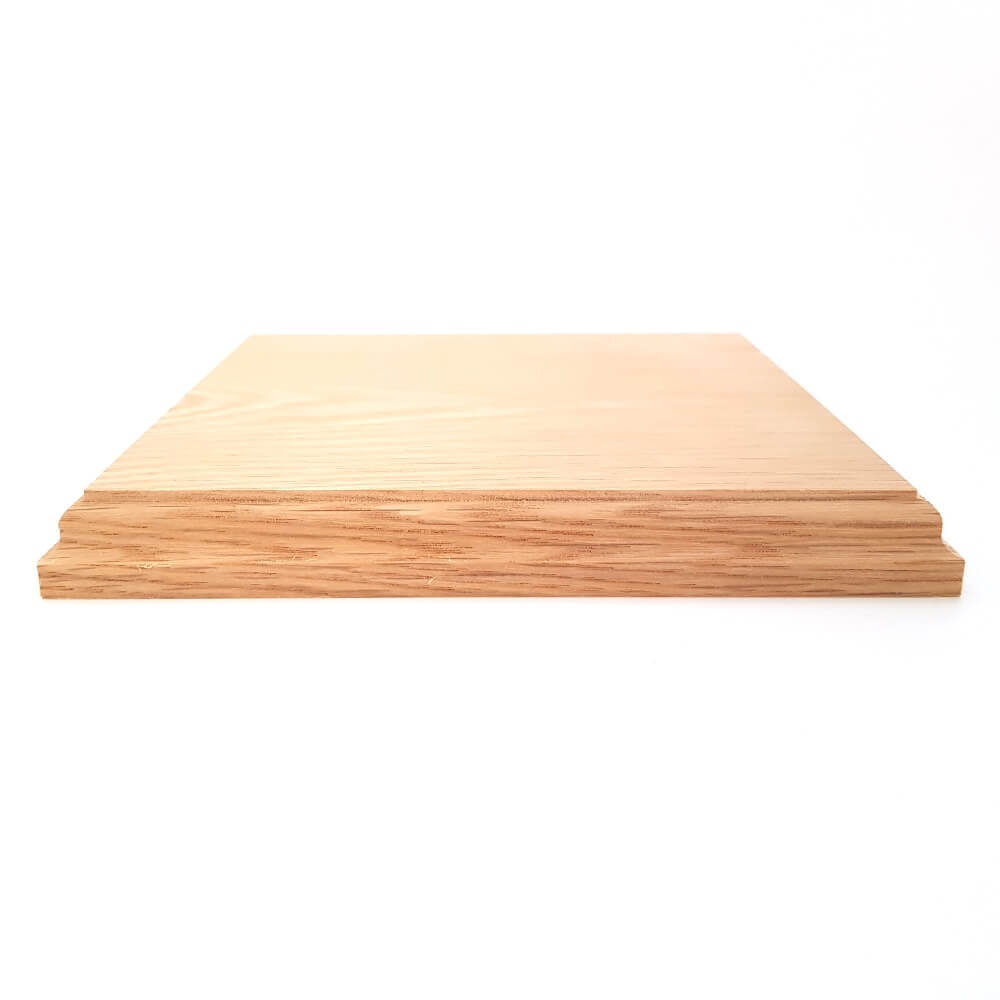 Solid OAK square base 175 x 175 x 20 mm / 7 x 7 x ¾ inch