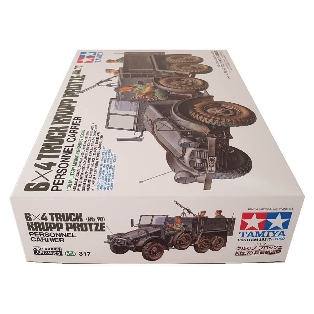 1:35 German Kfz.70 6x4 Truck Krupp Protze Personnel Carrier - TAMIYA
