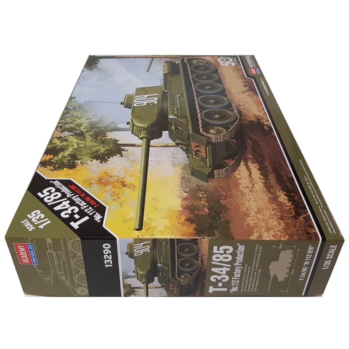 1:35 T-34/85 No. 112 Factory Production - ACADEMY