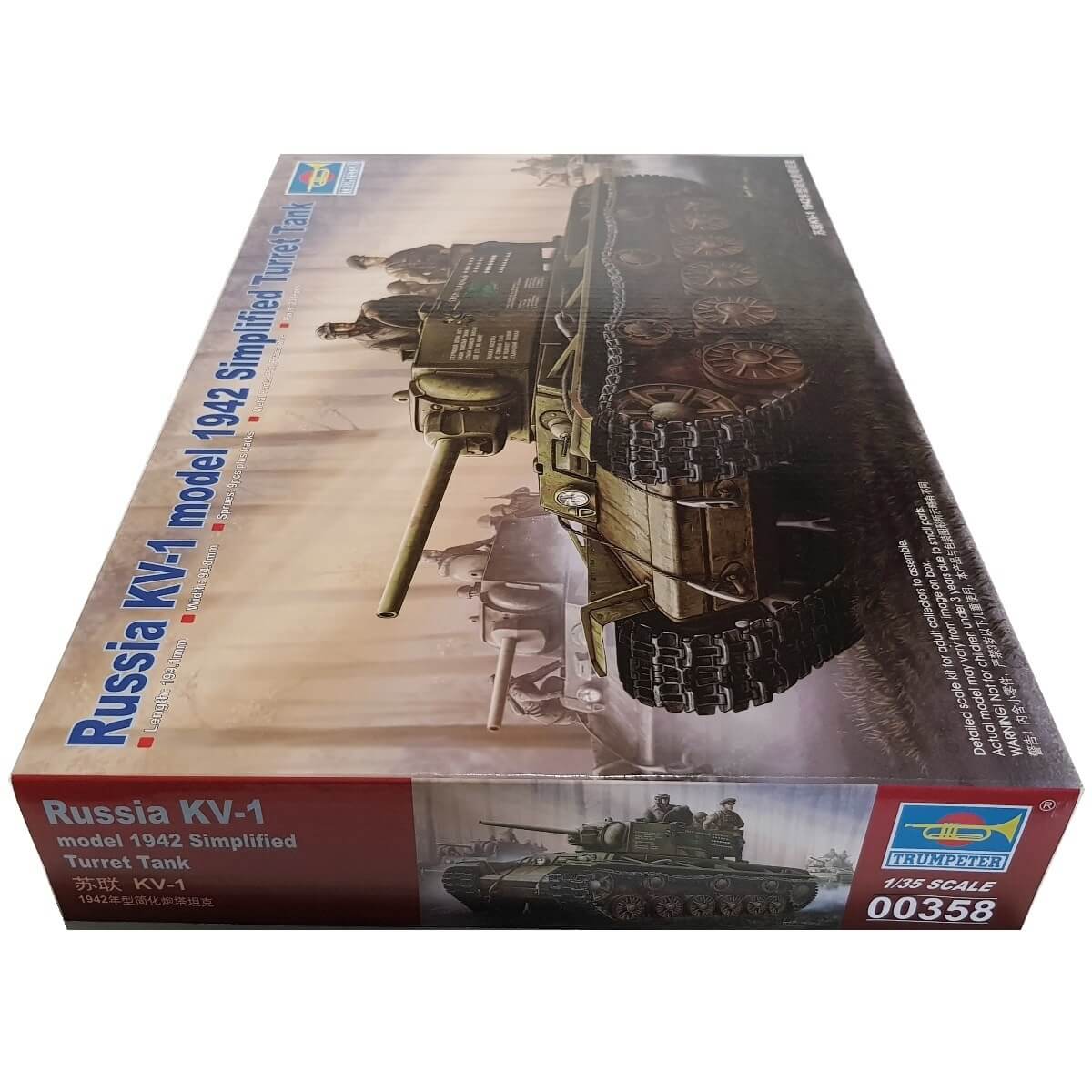 1:35 Russia KV-1 model 1942 - Simplified Turret Tank - TRUMPETER