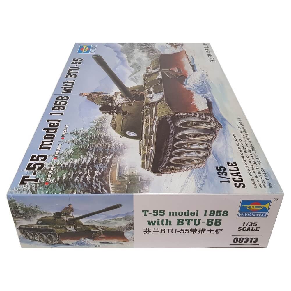 1:35 Soviet T-55 model 1958 with BTU-55 - TRUMPETER