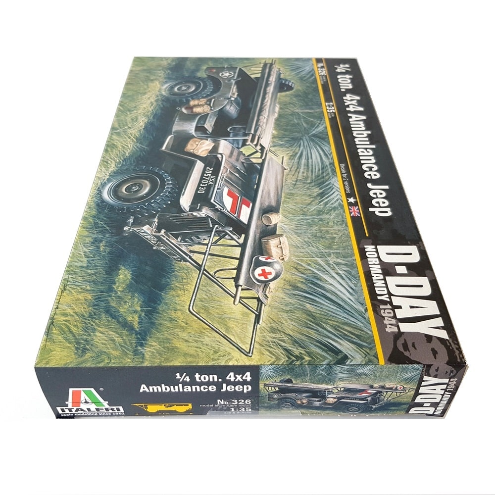1:35 Allies 1⁄4 ton 4x4 Ambulance JEEP D-Day Normandy 1944 - ITALERI