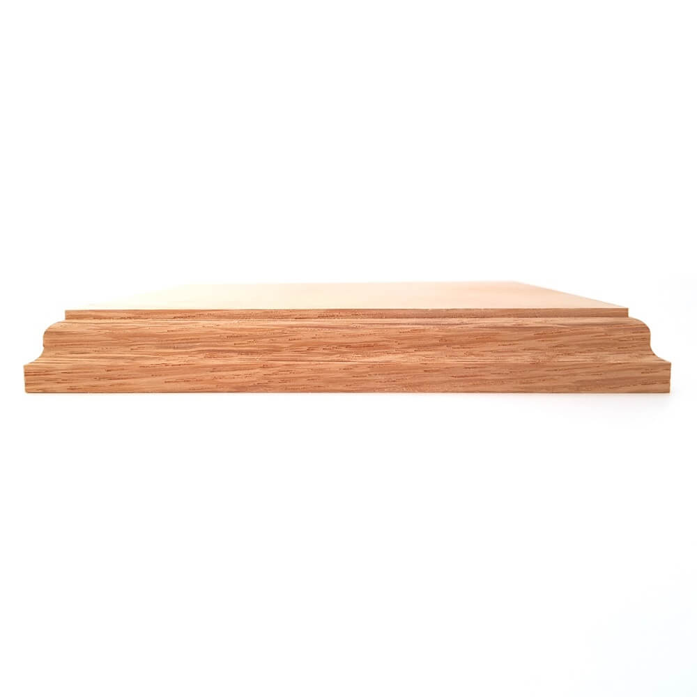 Solid OAK square base 150 x 150 x 20 mm / 6 x 6 x ¾ inch