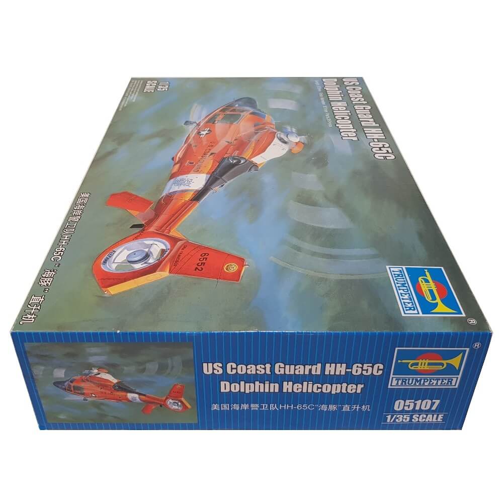 1:35 US Coast Guard HH-65C Dolphin Helicopter - TRUMPETER