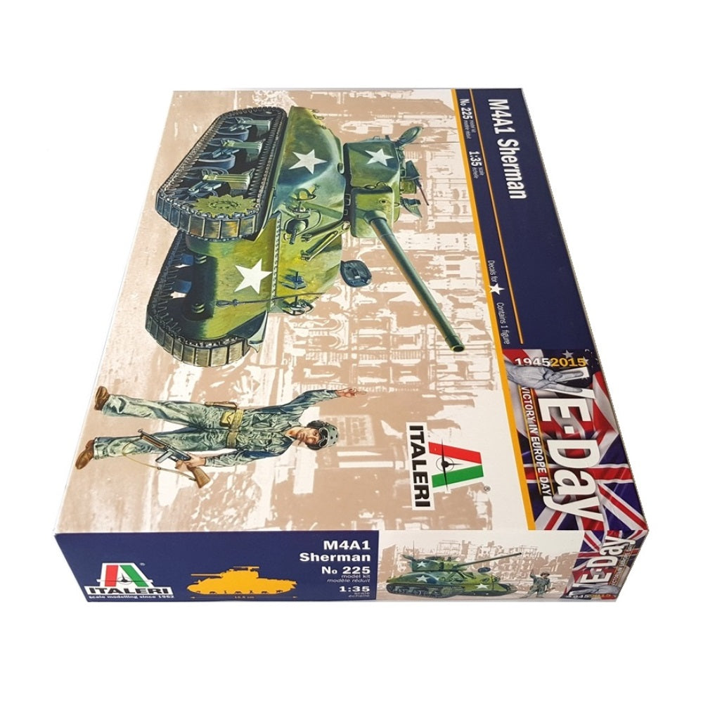 1:35 US M4A1 SHERMAN Ve-Day - Victory in Europe - ITALERI