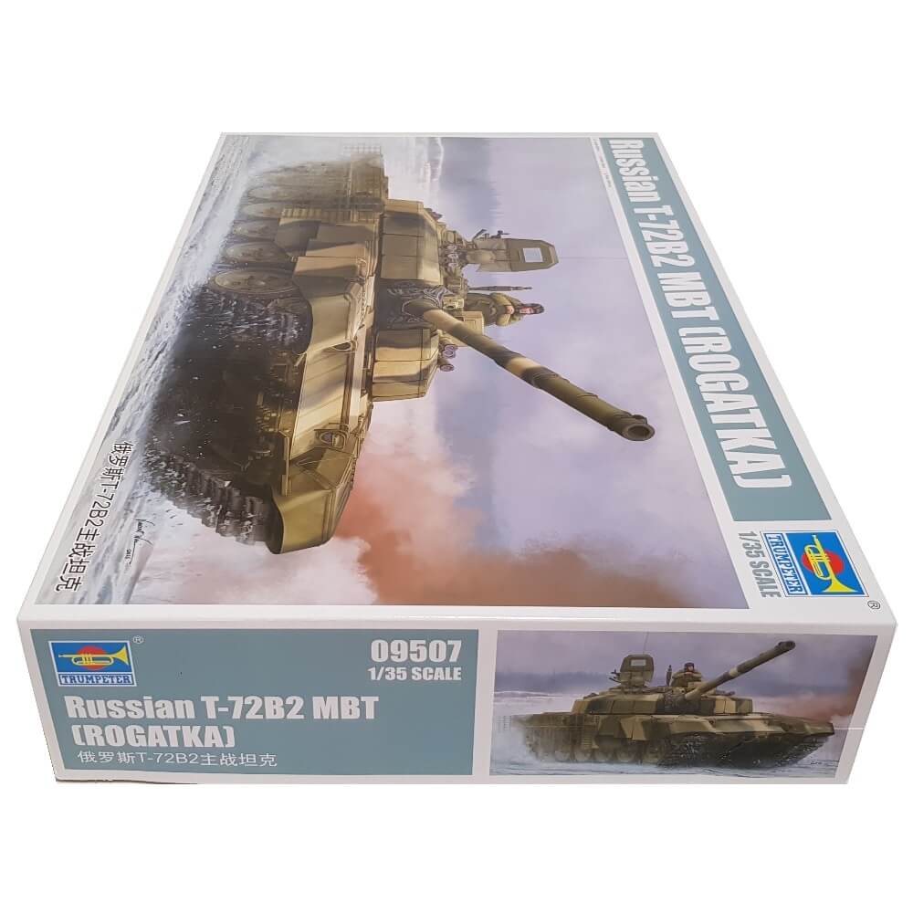 1:35 Russian T-72B2 MBT ROGATKA - TRUMPETER
