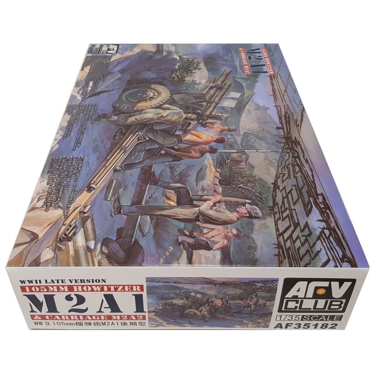 1:35 US 105mm Howitzer M2A1 and Carriage M2A2 - AFV CLUB