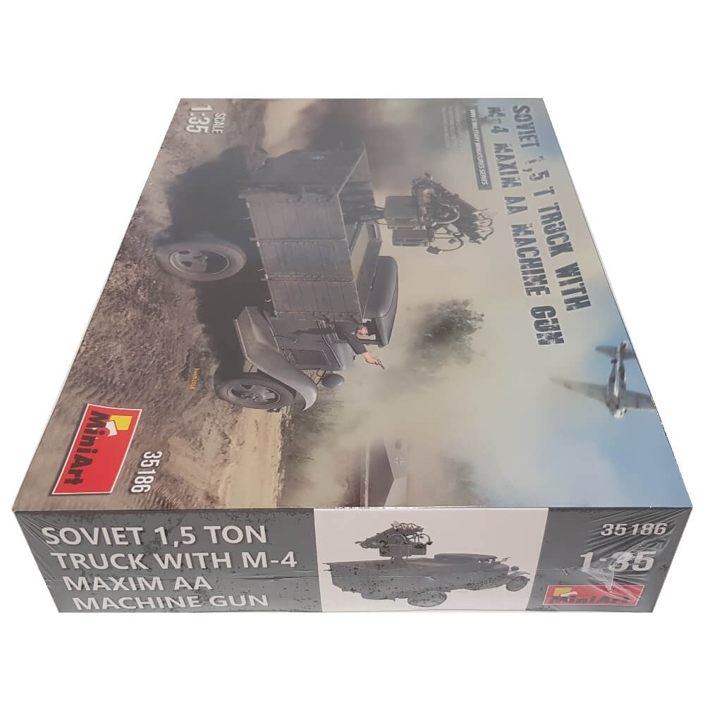 1:35 Soviet 1.5 t TRUCK with M-4 Maxim AA Machine Gun - MINIART