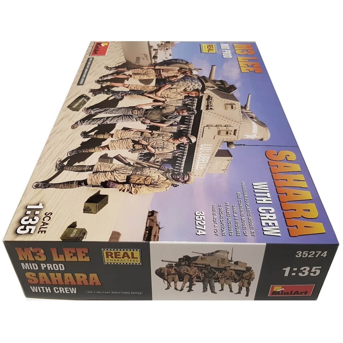 1:35 M3 Lee SAHARA Mid Prod with crew - MINIART