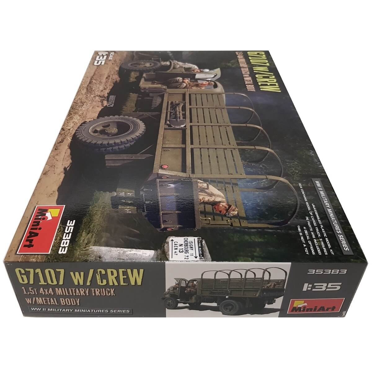 1:35 G7107 1½-ton 4x4 Cargo Truck with Metal Body and Crew - MINIART