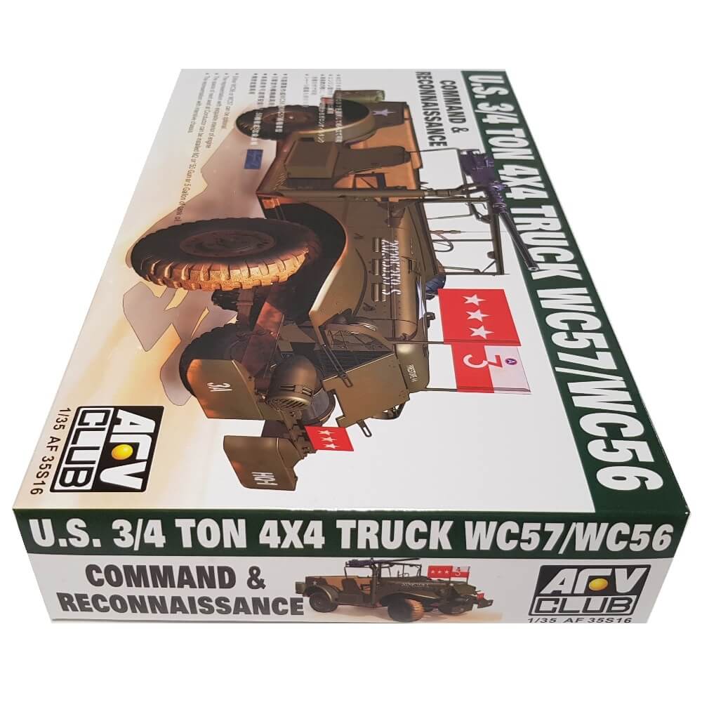 1:35 US ¾ ton 4x4 Truck WC57/WC56 Command and Reconnaissance - AFV CLUB