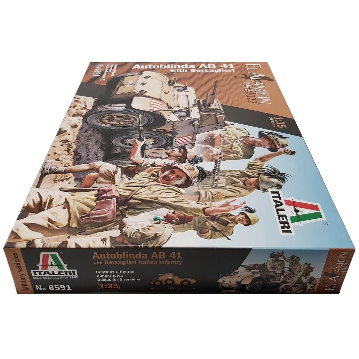 1:35 Autoblinda AB 41 with Bersaglieri - El Alamein - ITALERI