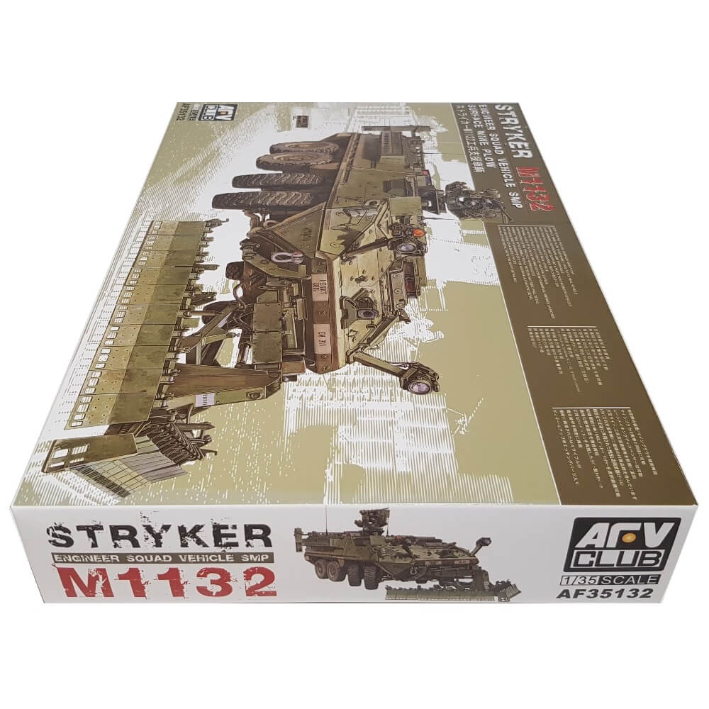 1:35 Stryker M1132 Engineer Squad Vehicle SMP Surface Mine Plow - AFV CLUB
