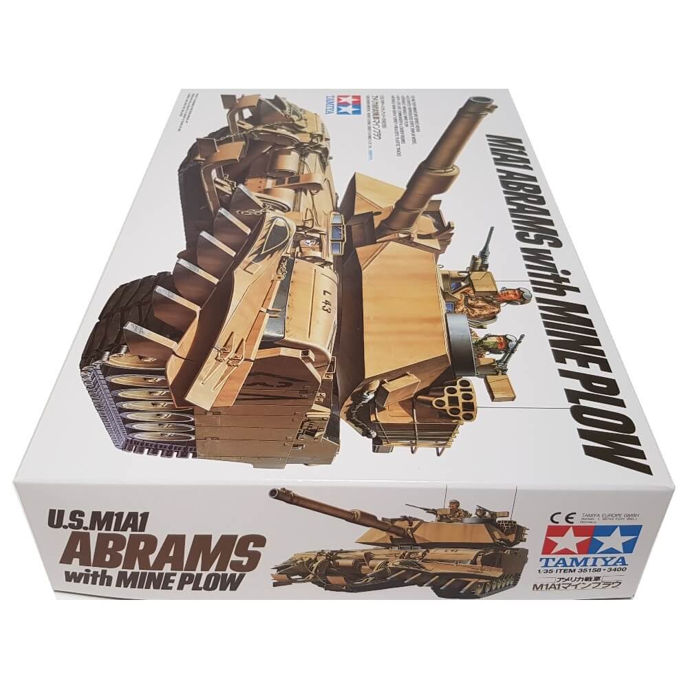 1:35 US M1A1 Abrams with Mine Plow - TAMIYA