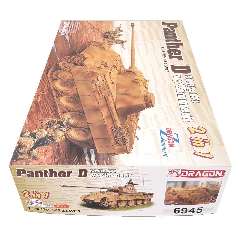 1:35 German Sd.Kfz. 171 PANTHER Ausf. D with/without Zimmerit - DRAGON