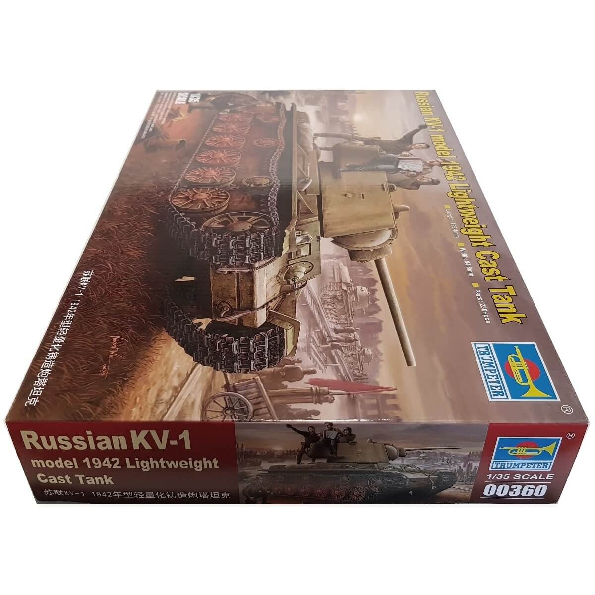 1:35 Russia KV-1 model 1942 - Lightweight Cast Tank - TRUMPETER