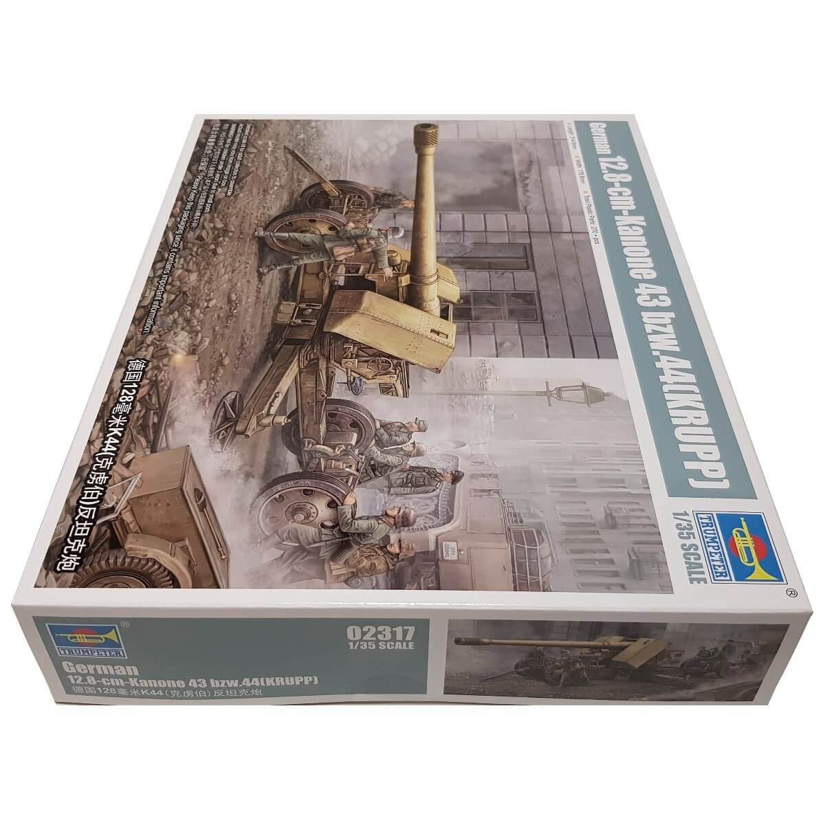 1:35 German 12.8-cm-Kanone 43 bzw. 44 (KRUPP) - TRUMPETER