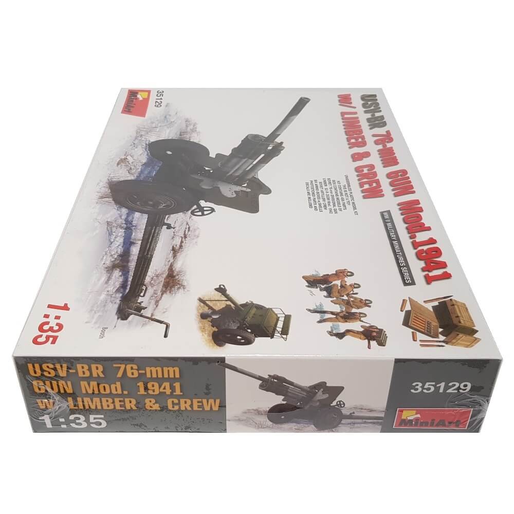 1:35 USV-BR 76-mm GUN Mod.1941 with Limber and Crew - MINIART